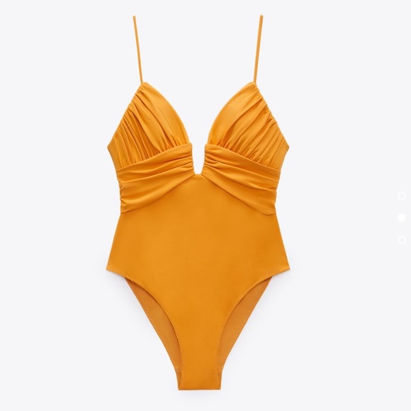 Zara Swim Nwt Zara Draped Swimsuit Poshmark